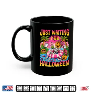 Just Waiting For Halloween Summerween Beach Spooky Ghost Shirt 3 Mug Just Waiting for Halloween Summerween Beach Spooky Ghost Shirt