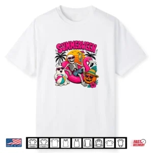Spooky Summerween Graphic Halloween Beach Shirt