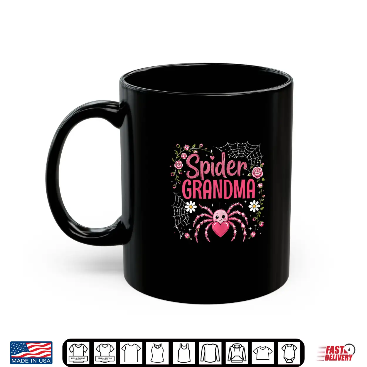 Spider Grandma Family Pink Spider Silk Funny Halloween Women Shirt Spider Grandma Family Pink Spider Silk Funny Halloween Women Shirt
