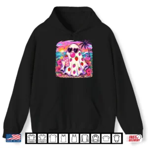 Hoodie Summerween Ghost Strawberry Halloween Tropical Girl Women Shirt