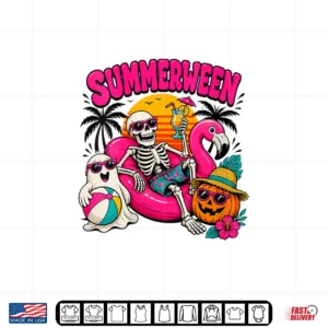 Spooky Summerween Graphic Halloween Beach Shirt 4 Design Spooky Summerween Graphic Halloween Beach Shirt