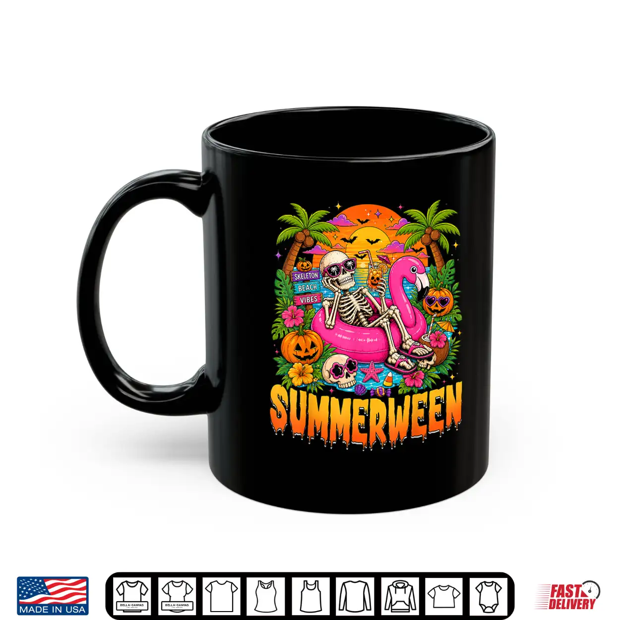 Summerween Spooky Summer Skeleton Halloween Beach Vacation Shirt Summerween Spooky Summer Skeleton Halloween Beach Vacation Shirt