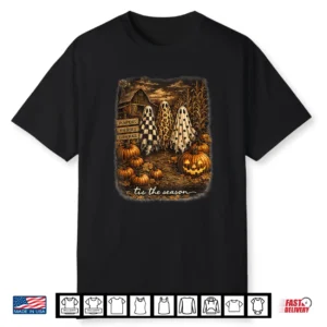 Tis The Season Ghost Trio Vintage Halloween Shirt