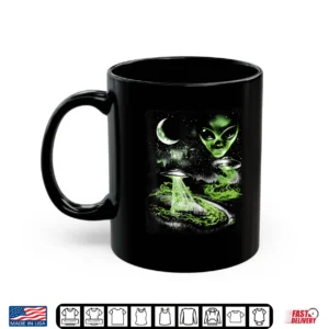 Mug Vintage 90s Alien UFO Halloween Alien Abduction Space Lover Shirt