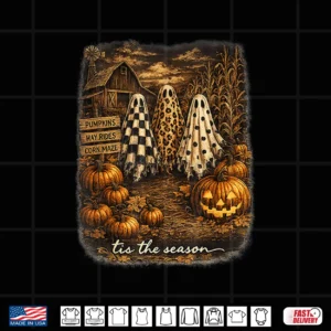 Tis The Season Ghost Trio Vintage Halloween Shirt 4 Design Tis The Season Ghost Trio Vintage Halloween Shirt