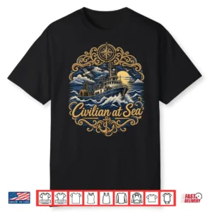 Ornamental Boat Maritime Art OD Shirt